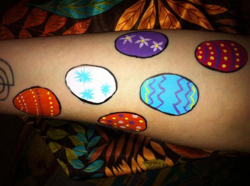 facepaint easter eggs to print